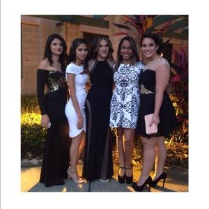 Black and white dress